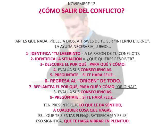 ¿Cómo salir del conflicto?